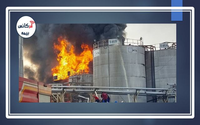 آتشسوزی در مخزن‌های نفتی شهرک صنعتی خلیج فارس بندرعباس تاکنون هشت مصدوم داشت