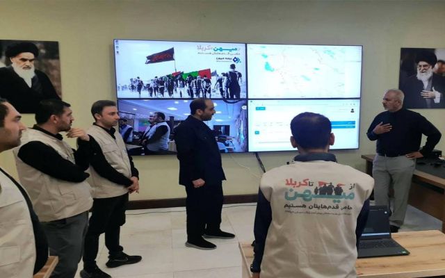 بازدید معاون وزارت امور خارجه ایران از مرکز تماس و پایش وضعیت بیمه میهن در کربلا