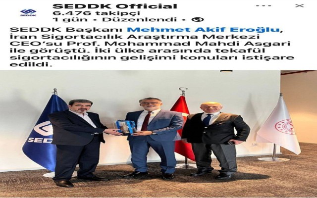 میزبانی سازمان نظارت و تنظیم‌مقررات بیمه و مستمری بازنشستگی خصوصی ترکیه از هیئت اعزامی پژوهشکده بیمه و بازتاب گسترده در رسانه‌های این کشور